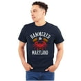 thumbnail image 1 of Hammered in Maryland Funny MD Party Plus Size Crewneck Graphic Tee Shirt Brisco Brands 2X, 1 of 4