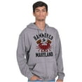 thumbnail image 1 of Hammered in Maryland Funny MD Party Unisex Fleece Graphic Zip Up Hoodie Brisco Brands 5X, 1 of 5