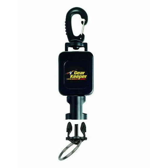 Hammerhead Industries Gear Keeper Small Scuba Flashlight Retractor RT4-5912 - Features Heavy-Duty Swiveling Snap Clip Mount with QC-II Split Ring Accessory - Made in USA