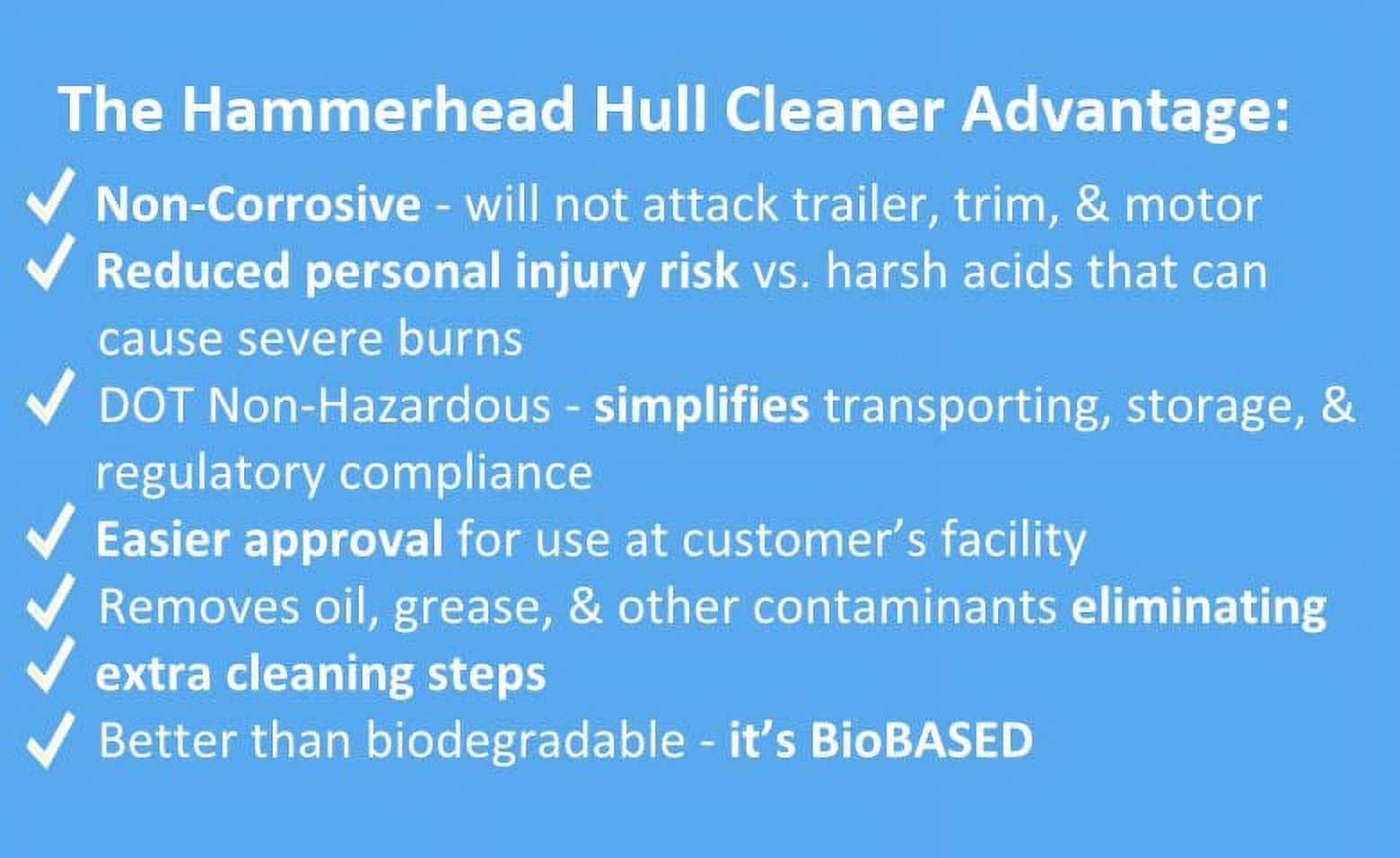 Hammerhead M6128, Hull Cleaner, Gallon Bottle 1/Case