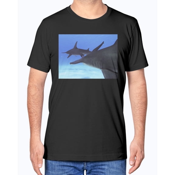 Hammerhead Pursuit, Shark Conservation, Ocean Fan, Moss Apparel, Unisex T-Shirt | Fuel | Black | 2XL