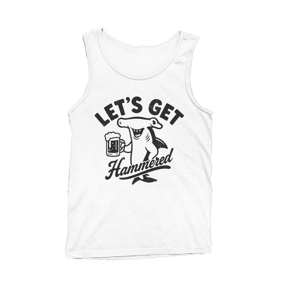 Hammerhead Shark Beer Pun Men's Tank Top