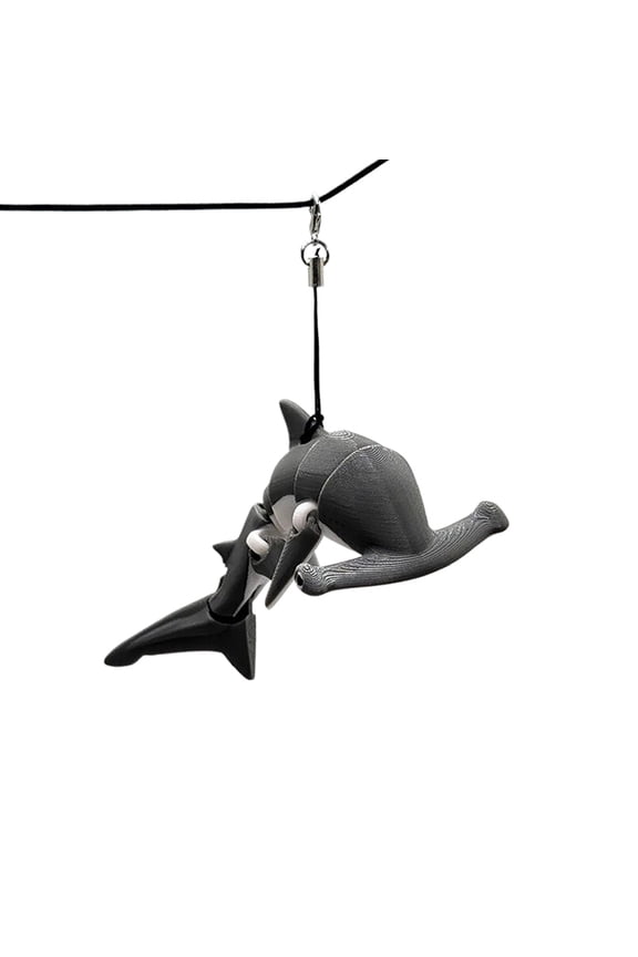 Hammerhead Shark Key Chain 3D Animals Backpack Pendant Posable Flexible Hammerhead Shark Keychain For Purse Backpack Handbags