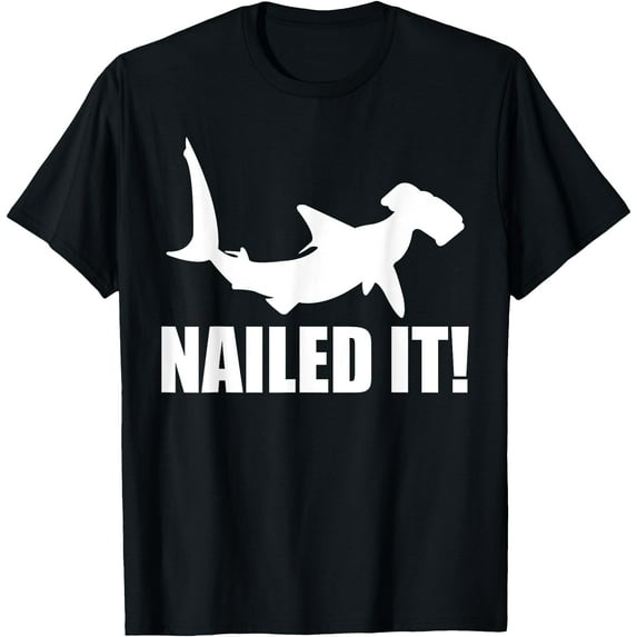 Hammerhead Shark Nailed It Ocean Fish T-Shirt,Purple Color,Size YouthM