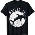 thumbnail image 1 of Hammerhead Shark Nailed It T-Shirt | Funny Shark Pun Tee T-Shirt, 1 of 4