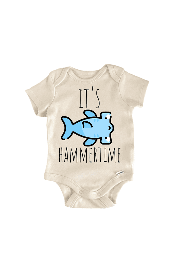 Hammerhead Shark Newborn Baby Bodysuit