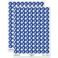 thumbnail image 1 of Hammerhead Shark Silhouette 200+ Round Stickers - Dark Blue - Gloss Finish - 0.50" Size, 1 of 3