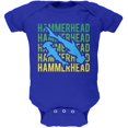 thumbnail image 1 of Hammerhead Shark Stacked Repeat Soft Baby One Piece Royal 9-12 M, 1 of 1
