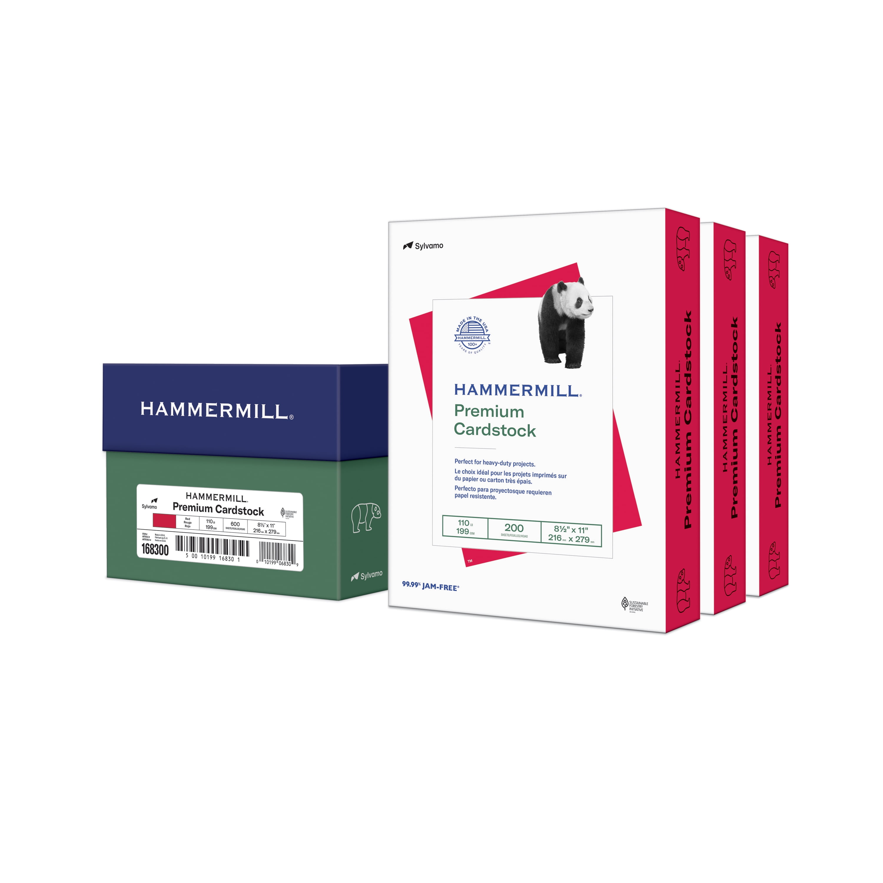 Hammermill Premium Cardstock, 110 lb, 8.5 x 11, White, 200/Ream