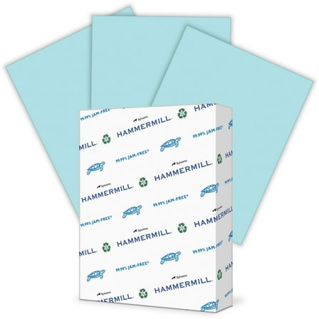 Hammermill Colors Laser, Inkjet Print Colored Paper Letter - 8 1/2" x 11" - 24 lb Basis Weight - Smooth - 500 / Ream - Blue