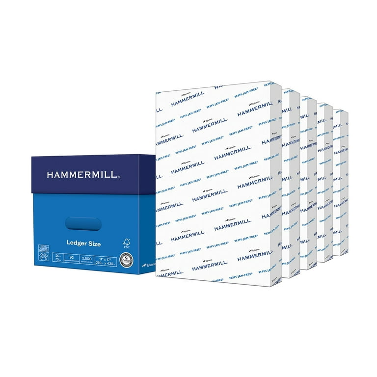  Hammermill Printer Paper, Premium Color 28 lb Copy Paper, 12 x  18 - 4 Ream (2,000 Sheets) - 100 Bright, Made in the USA, 106125C : Office  Products