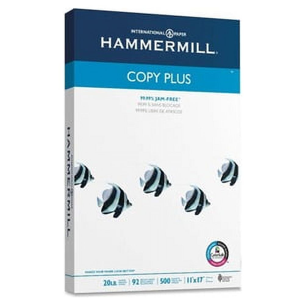 Hammermill Copy Plus 11x17 Inkjet Copy & Multipurpose Paper Ledger/Tabloid 11" x 17" 20 lb