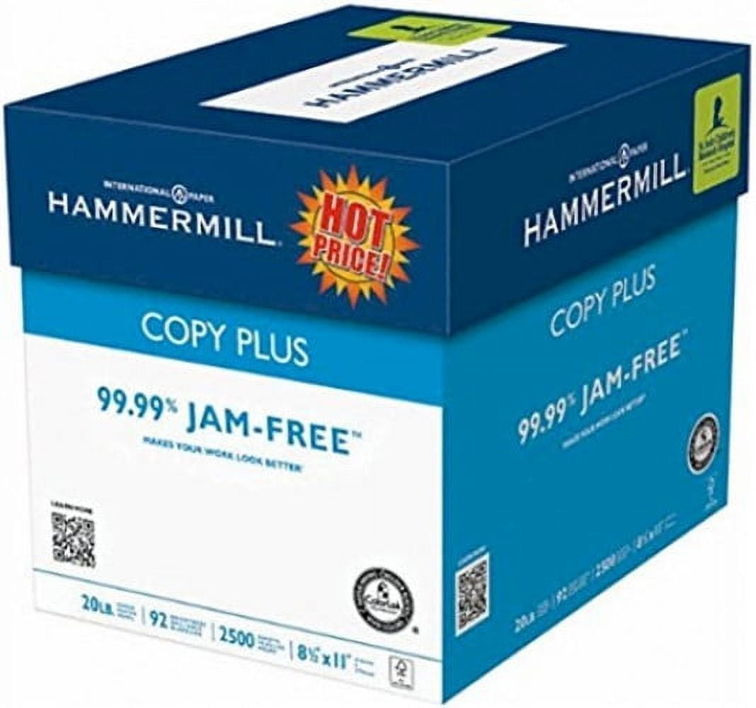 Hammermill® Copy Plus Paper, Letter Size (8 1/2" x 11"), Ream Of 500