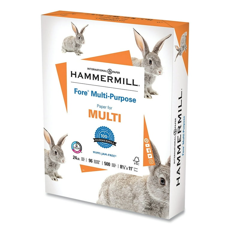 Hammermill Punched Fore Multipurpose Paper, Sold as 1 Ream, 500 Sheet per Ream Hammermill Punched Fore Multipurpose Paper, Sold as 1 Ream, 500 Sheet per Ream