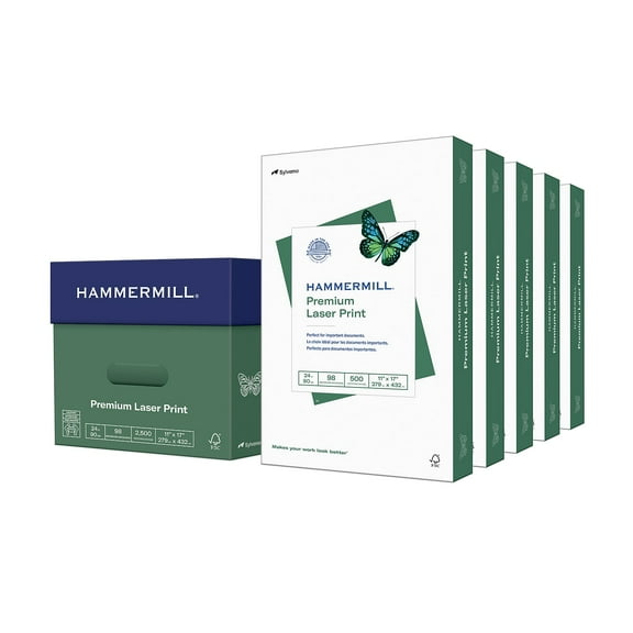 Hammermill Premium Laser Print 11" x 17" Multipurpose Paper 24 lbs 755097