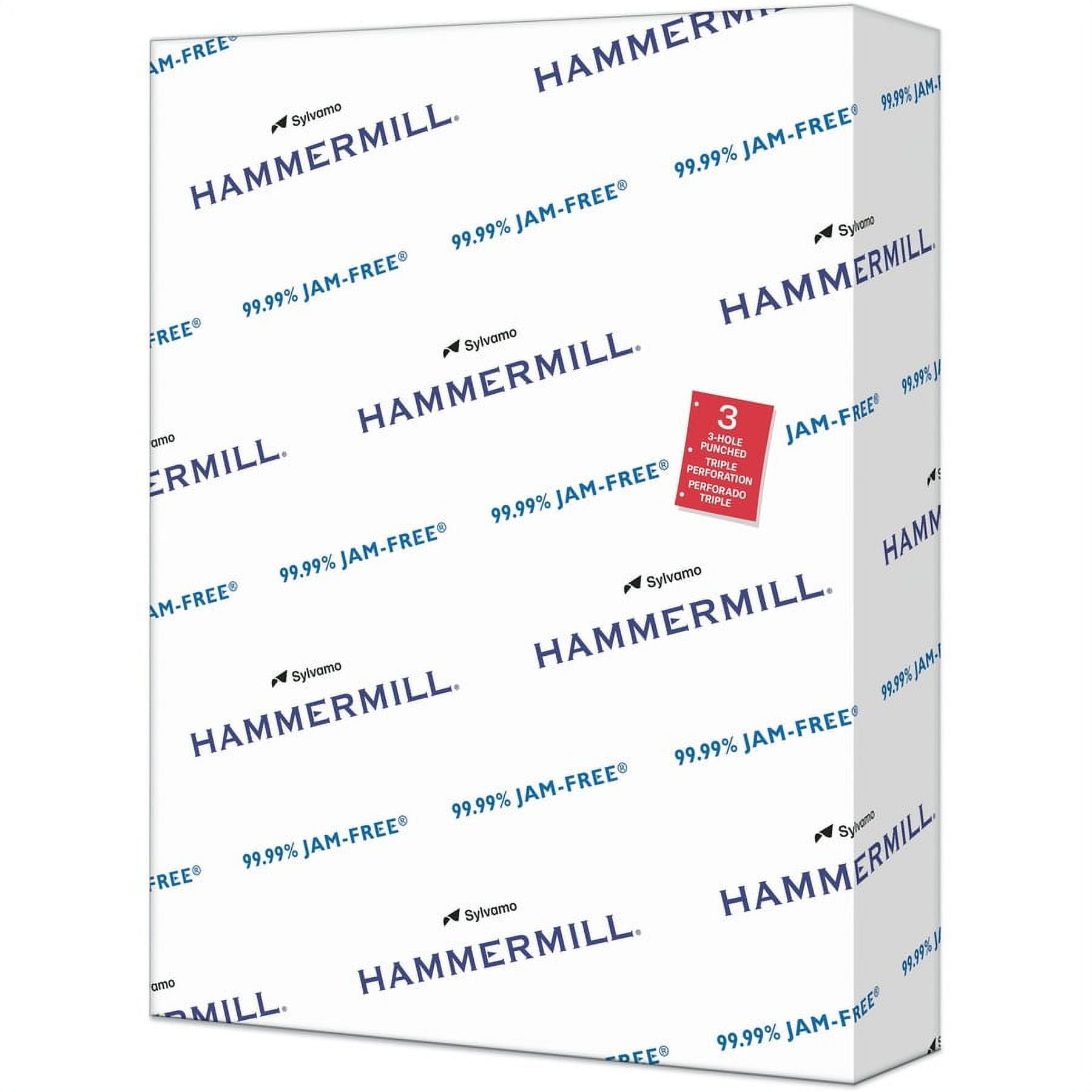 Hammermill Printer Paper, 20 lb Tidal Copy Paper, 3 Hole - 10 Ream (5,000  Sheets) - 92 Bright, Made in the USA, 162032C
