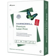 Hammermill Paper 8.5x11 3-Hole Multipurpose Paper - White - 98 Brightness - Letter -24 lb Bundle of 2 Reams