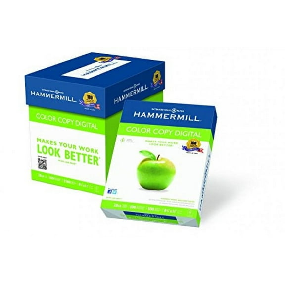 Hammermill Paper, Color LWwUW Copy Digital Paper Poly Wrap, 28lb, 8.5 x 11, Letter 2500 Count (3 Pack) bEozT
