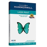 Hammermill Paper, Laser Print, 32lb, 11 x 17, Ledger, 98 Bright, 500 Sheets / 1 Ream 104653, Made The USA