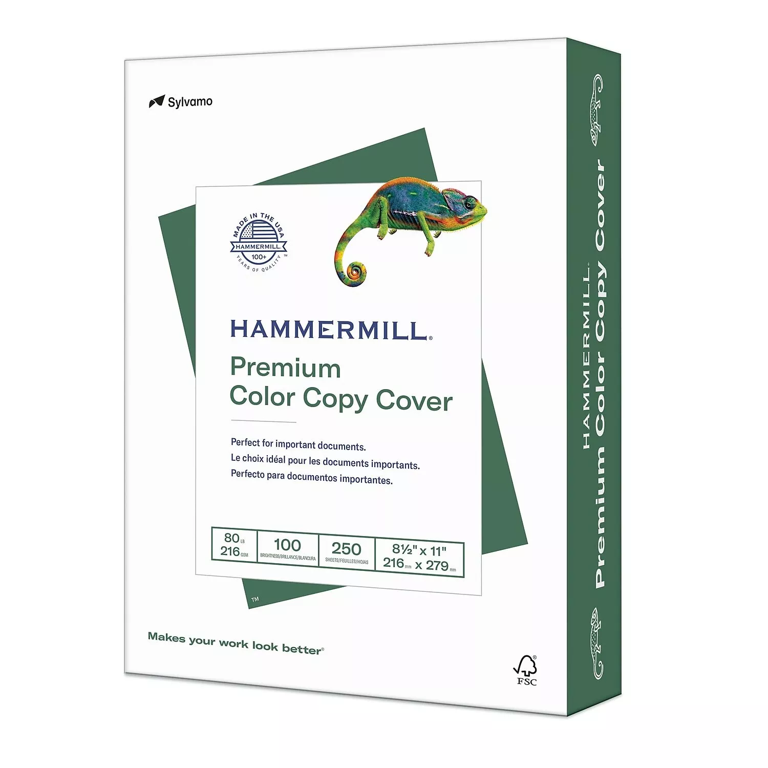 Hammermill Premium Color Copy Cover Paper 80 lbs 8.5" x 11" White 517336