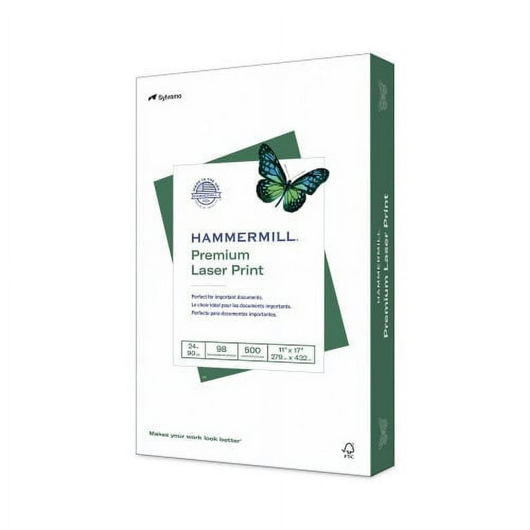 Premium Laser Print Paper, 98 Bright, 24 lb Bond Weight, 8.5 x 14, White, 500/Ream Premium Laser Print Paper, 98 Bright, 24 lb Bond Weight, 8.5 x 14, White, 500/Ream