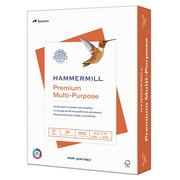 Hammermill Premium Multi-Purpose Paper, White, 20lb, 8.5x11, 1 Ream (500 Sheets), New