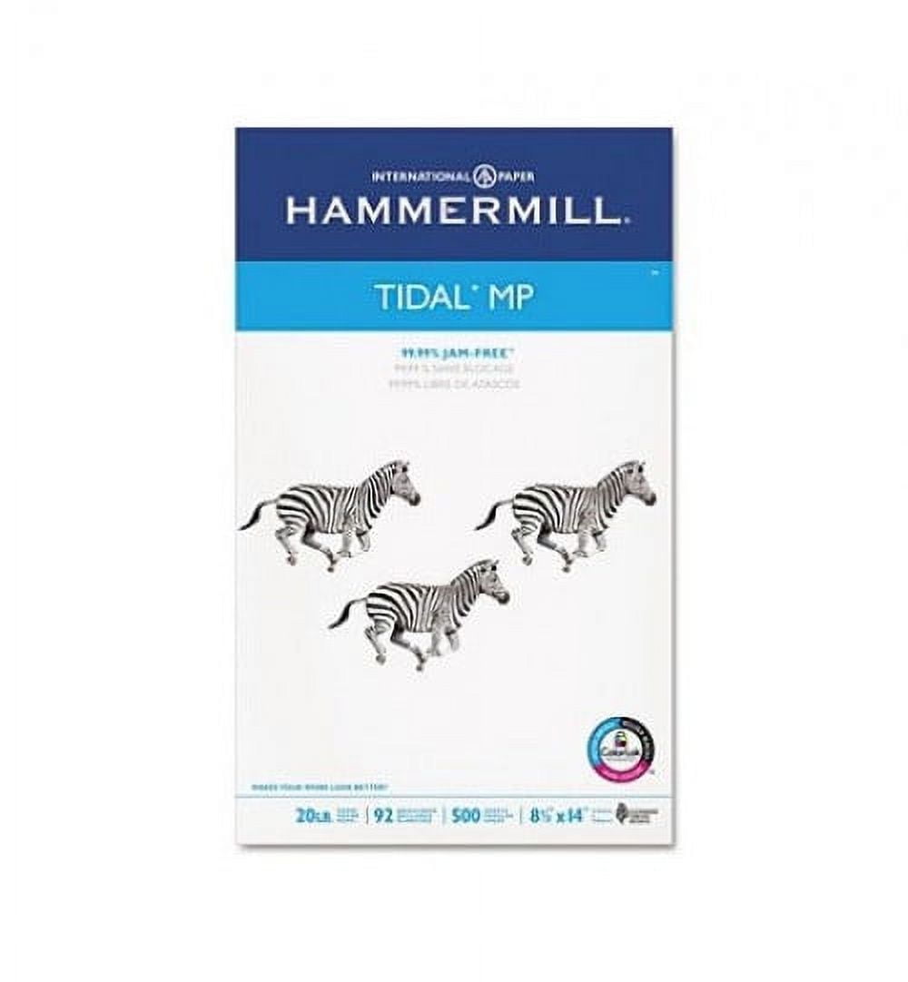Hammermill Tidal MP Copy/Laser/Inkjet Paper, 92 Brightness, 20lb, Legal, 500 Sheets Sold