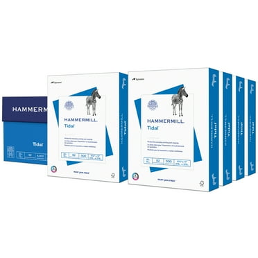 Hammermill Tidal Printer Paper, 20lb, 8.5 x 11, 8 Ream Case (4000 Sheets), White