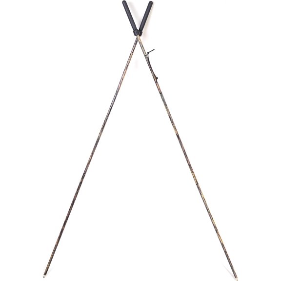 Hammers Camouflage Lightweight Foldable Bungee Shock Corded Collapsible Shooting Varmint Hunting Bipod Cross Sticks Stix
