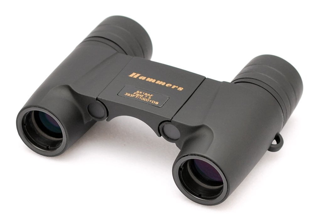 Hammers Lightweight Pocket Size Roof Prism Soft Rubber Coated Mini Compact Small Auto Perma Focus Binocular 6x18AF