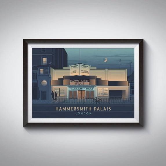 Hammersmith Palais London Jazz Music Venue Architecture, Unframed Canvas 12x16in