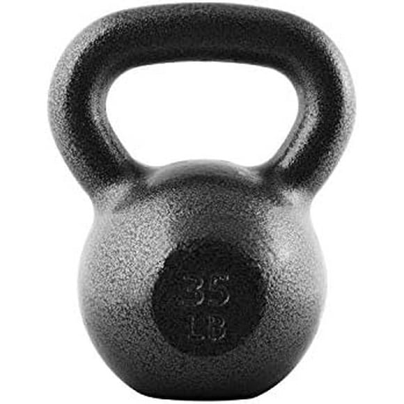 Hammerstone Painted Cast Iron Kettlebells, Home & Gym Equipment, Great for Strength Training, Full Body Workout & Crossfit Training, Color & Size Options Available in 10-80 Pounds
