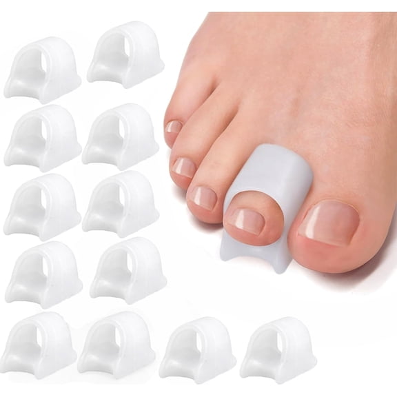 Hammertoe Corrector- 10 Pieces Toe Splints Realign Bent, Curled, Crooked, Claw, Hammer Toes - Toe Straighteners for Men and Women