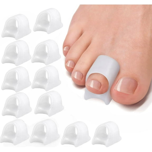 Hammertoe Corrector- 10 Pieces Toe Splints Realign Bent, Curled, Crooked, Claw, Hammer Toes - Toe Straighteners for Men and Women