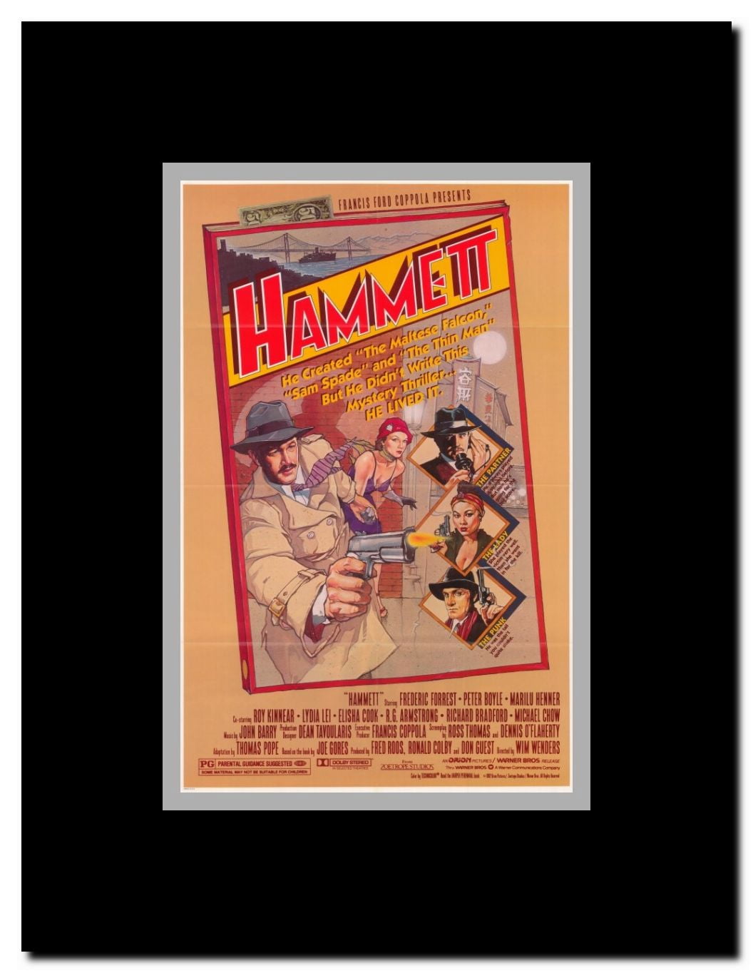 Hammett Framed Movie Poster