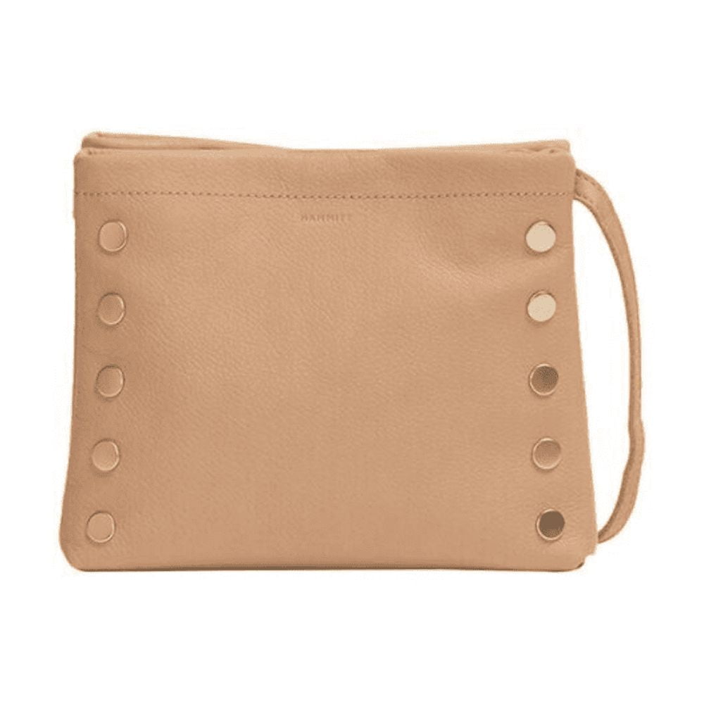 Hammitt Duke Triple Compartment Crossbody Handbag Barley Tan Leather