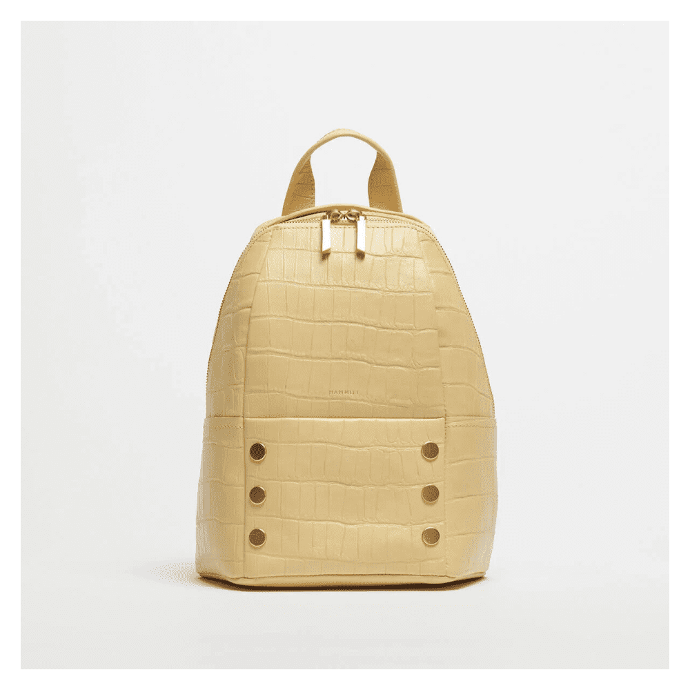 Hammitt Hunter Med Backpack Snustruck Yellow Crocco  display picture 2