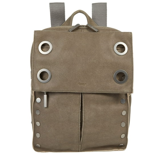 Hammitt Women's Large Leather Montana Backpack (Pewter/Brushed Silver, One Size)