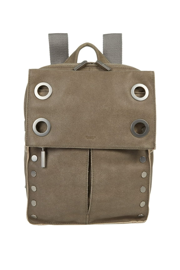 Women's Large Leather Montana Backpack (Pewter/Brushed Silver, One Size)