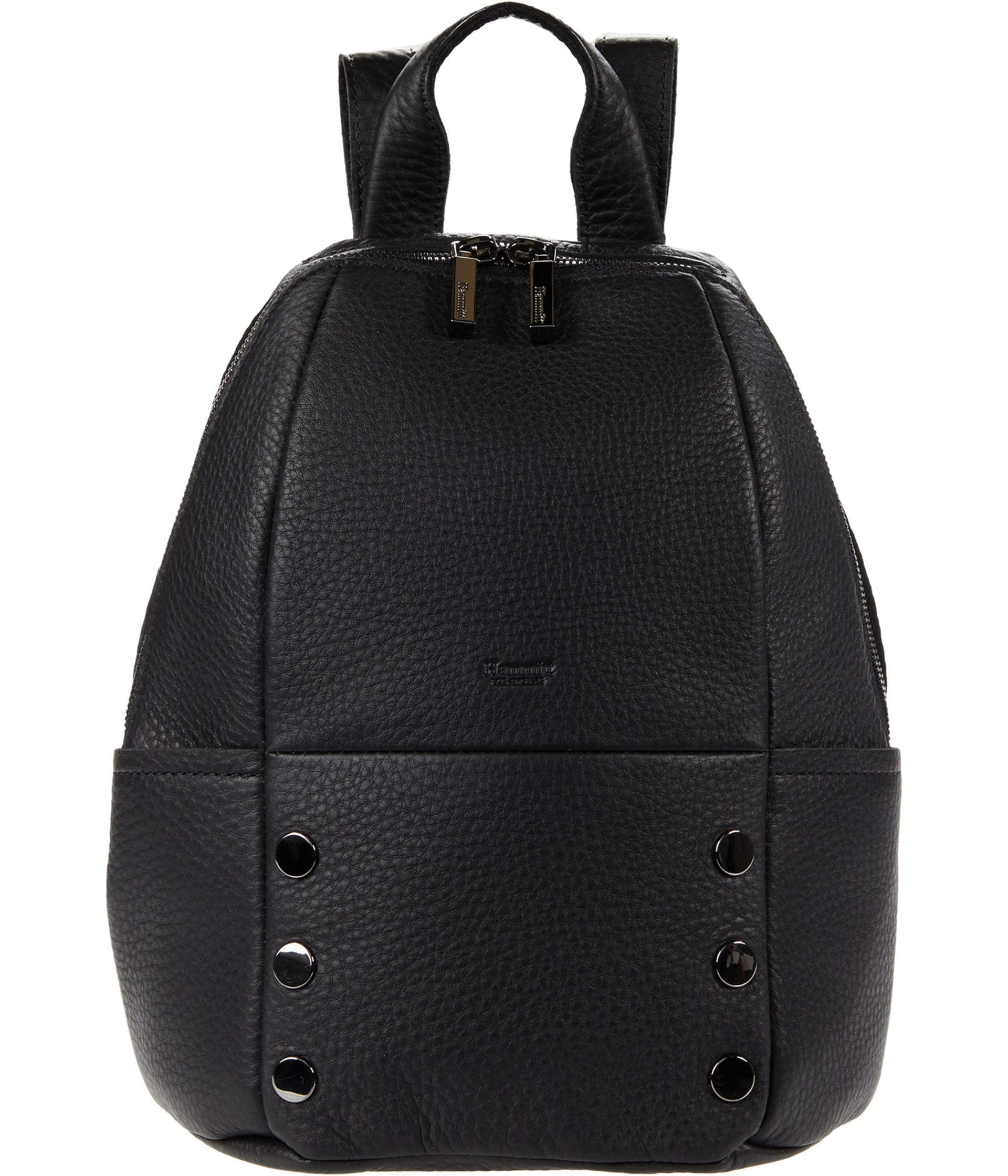 Hammitt Women s Medium Hunter Leather Backpack Black One Size Walmart