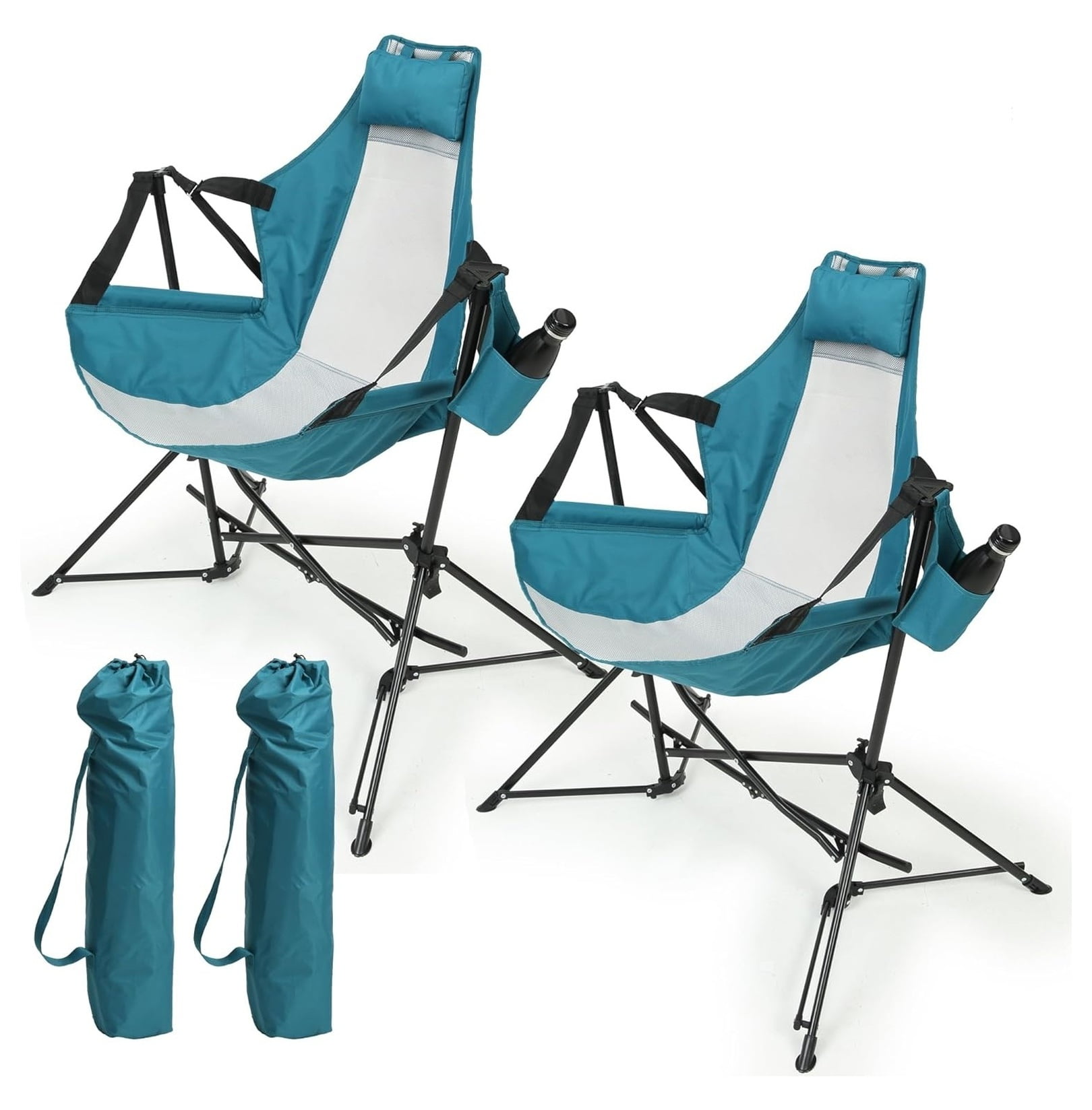 Hammock Camping Chair, Folding Portable Rocking Chair, Aluminum Alloy ...