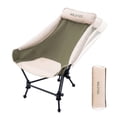 thumbnail image 1 of Folding Rocking Camping Chair, Portable Padded Outdoor Rocker with High Back, Supports 330 lbs, 1 of 13