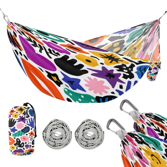 Hammock Camping Hammock Nylon Portable Hammock Travel Camping Hammock Abstract Pattern