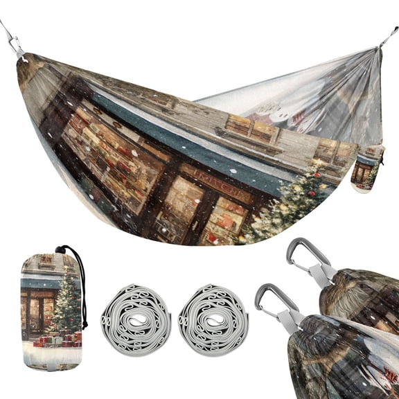 Hammock Camping Hammock Nylon Portable Hammock Travel Camping Hammock Beautiful Christmas Snow Night