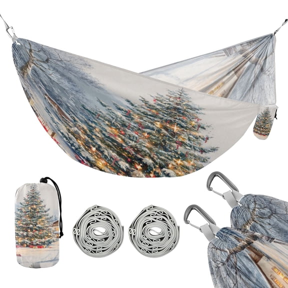 Hammock Camping Hammock Nylon Portable Hammock Travel Camping Hammock Beautiful Christmas Snow
