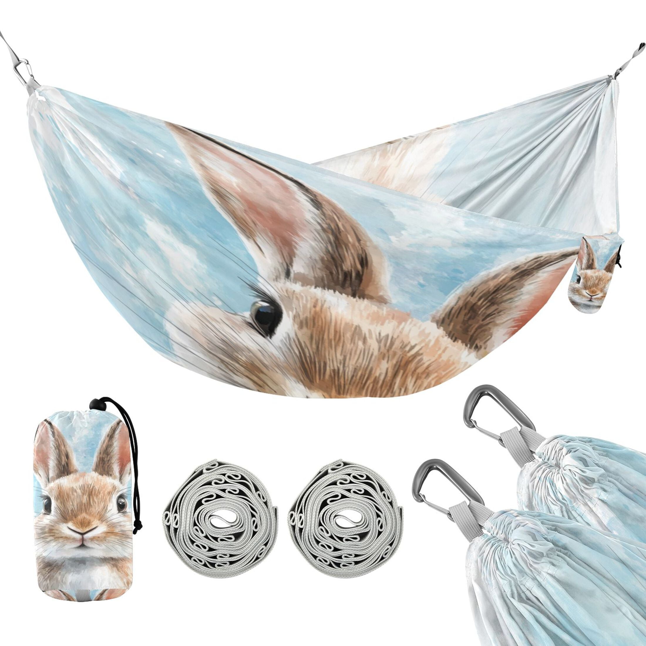 Hammock Camping Hammock Nylon Portable Hammock Travel Camping Hammock Big-eared Rabbit
