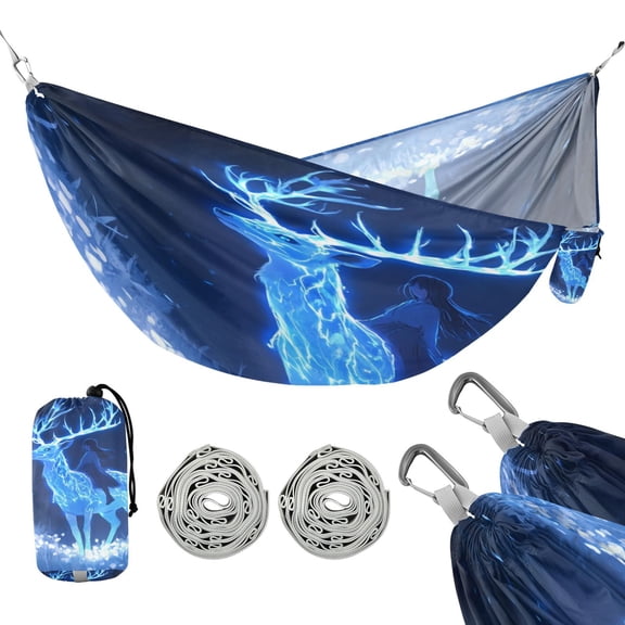 Hammock Camping Hammock Nylon Portable Hammock Travel Camping Hammock Blue Elk