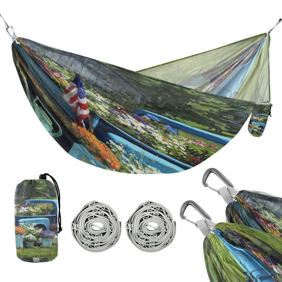 Hammock Camping Hammock Nylon Portable Hammock Travel Camping Hammock Blue Truck Full