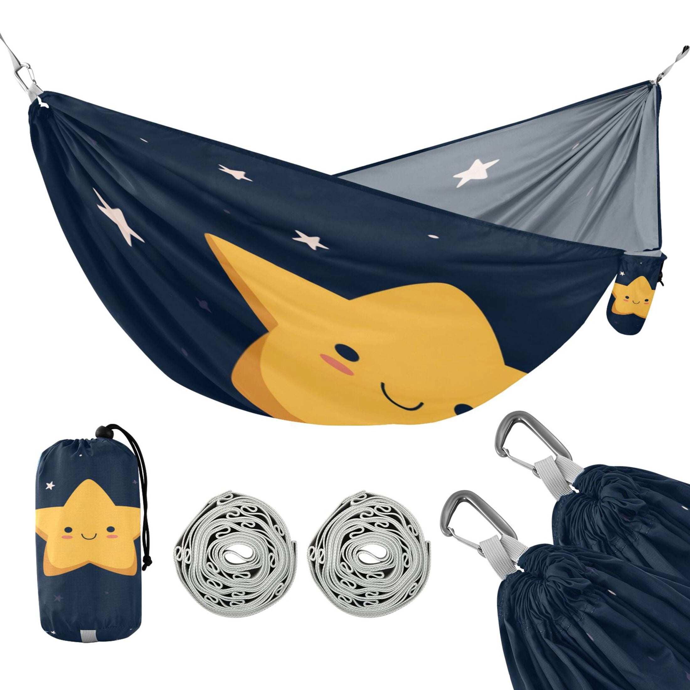 Hammock Camping Hammock Nylon Portable Hammock Travel Camping Hammock Bright Glowing Stars Art