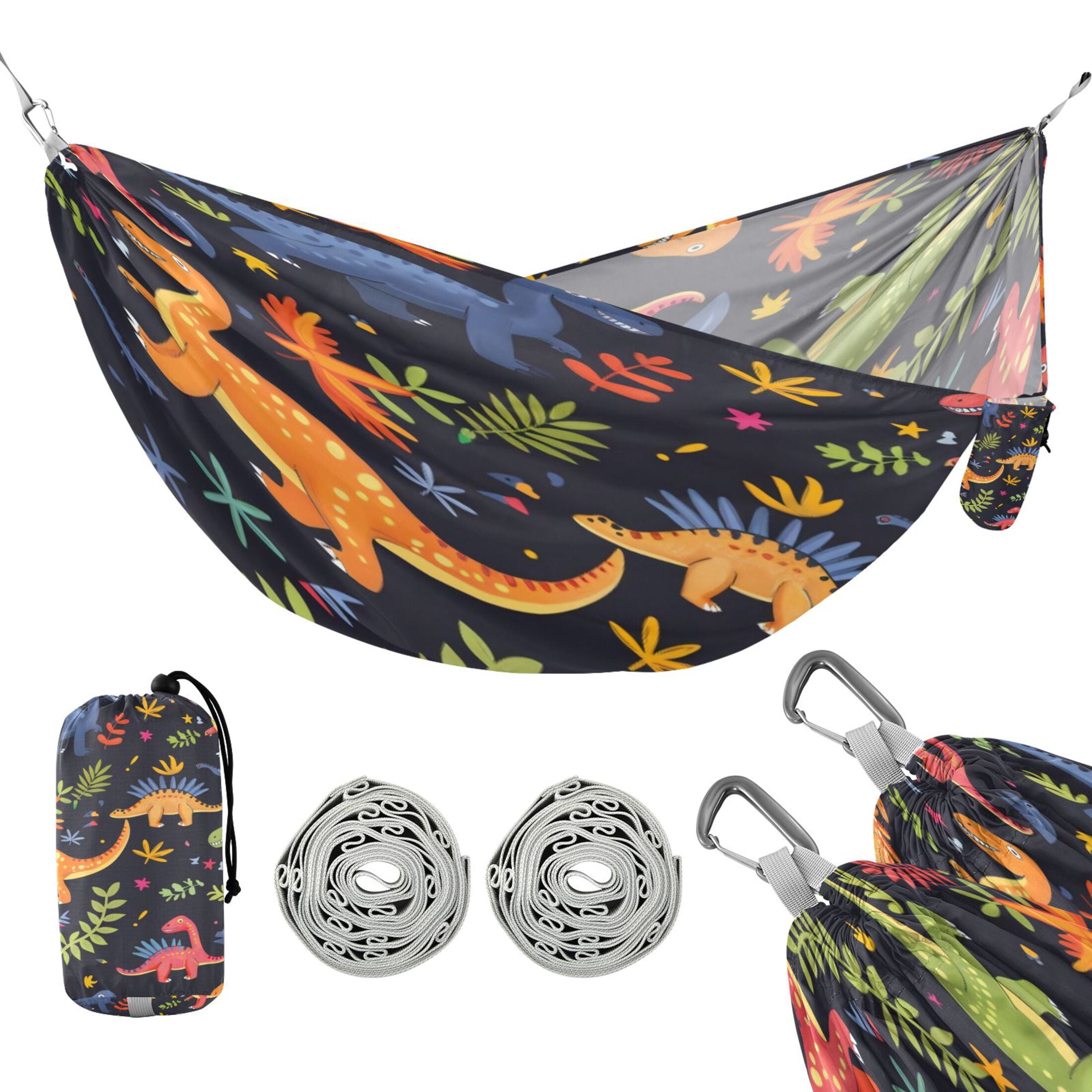 Hammock Camping Hammock Nylon Portable Hammock Travel Camping Hammock Cartoon Dinosaur